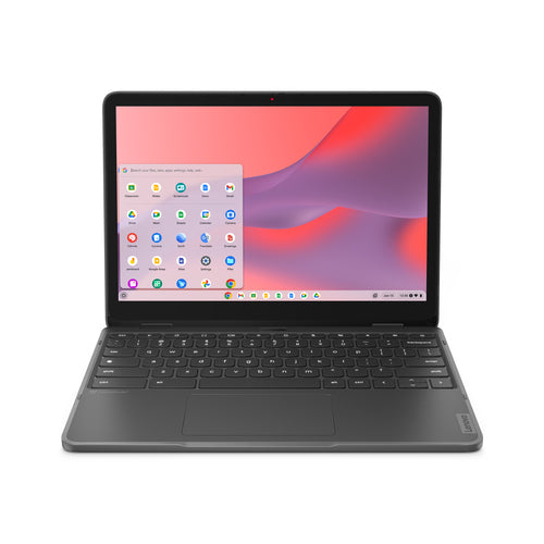 Lenovo 500e Yoga Chromebook Gen 4 N200 31 cm (12.2") Touchscreen WUXGA 8 GB LPDDR5-SDRAM 64 GB eMMC Wi-Fi 6E (802.11ax) ChromeOS Grey